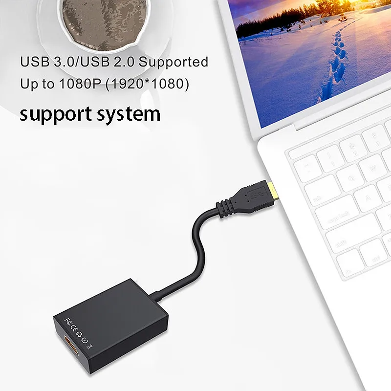 Адаптер-конвертер HD 1080P USB 3 0 в HDMI-совместимый кабель-адаптер внешний видеоадаптер