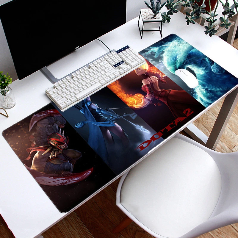 

600x300mm large game mouse pad rubber mouse pad with lock side office desktop desktop notebook desktop pad DotA2