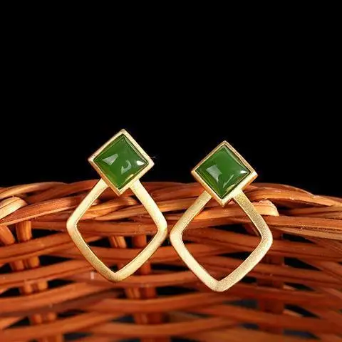 

Original Craft Women's Autumn and Winter Elegant Earrings Korean Style Personalized All-Match Internet Celebrity S925 Silver Gil