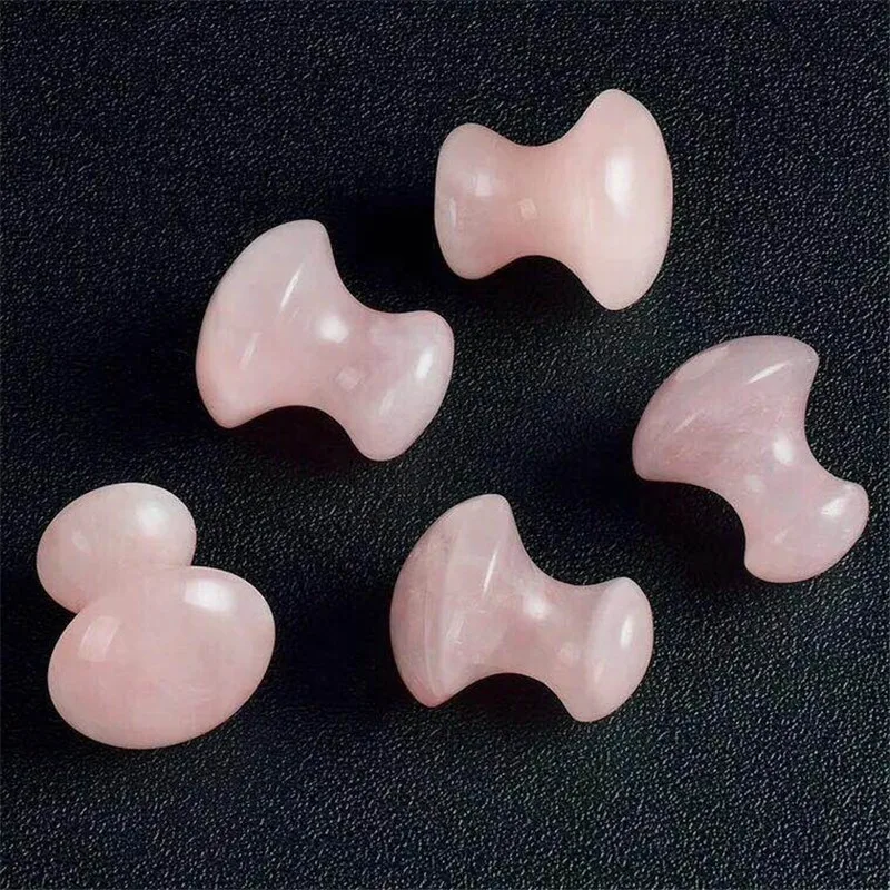 Natural Hand Made Rose Quartz Crystal Mushroom Beauty Roller Body Health Massager Tools | Дом и сад