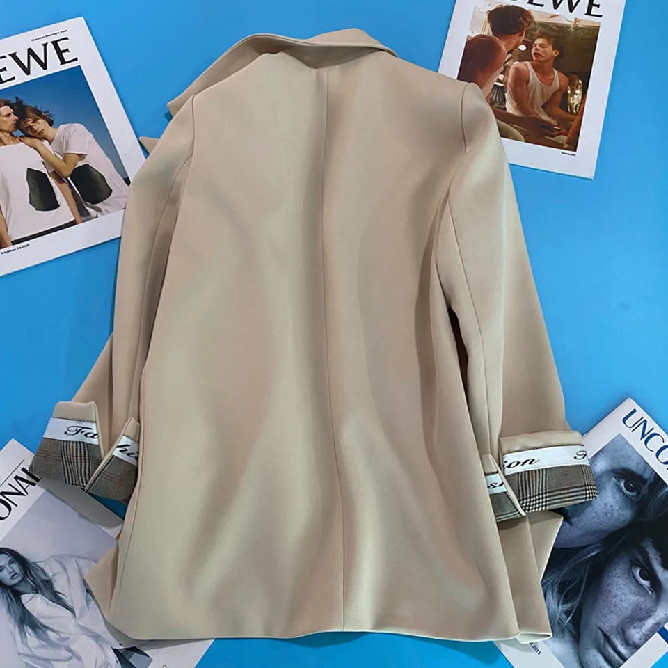 

Top Quality Blazer Women's Autumn 2021 New Straight Temperament Single-breasted High-level Sense Korean Ladies Small Suit Jacket