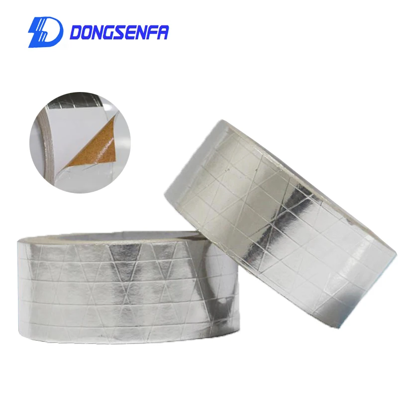 Лента из алюминиевой фольги 50 мм * 20 м термостойкая высокотемпературная