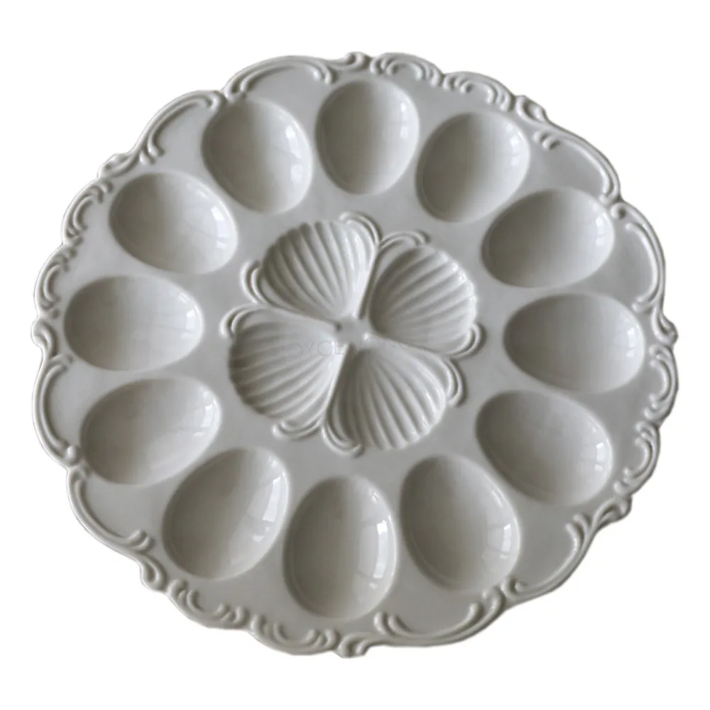 Фарфоровый держатель для яиц 1 шт. керамические тарелки миски хранения яиц|Блюдца