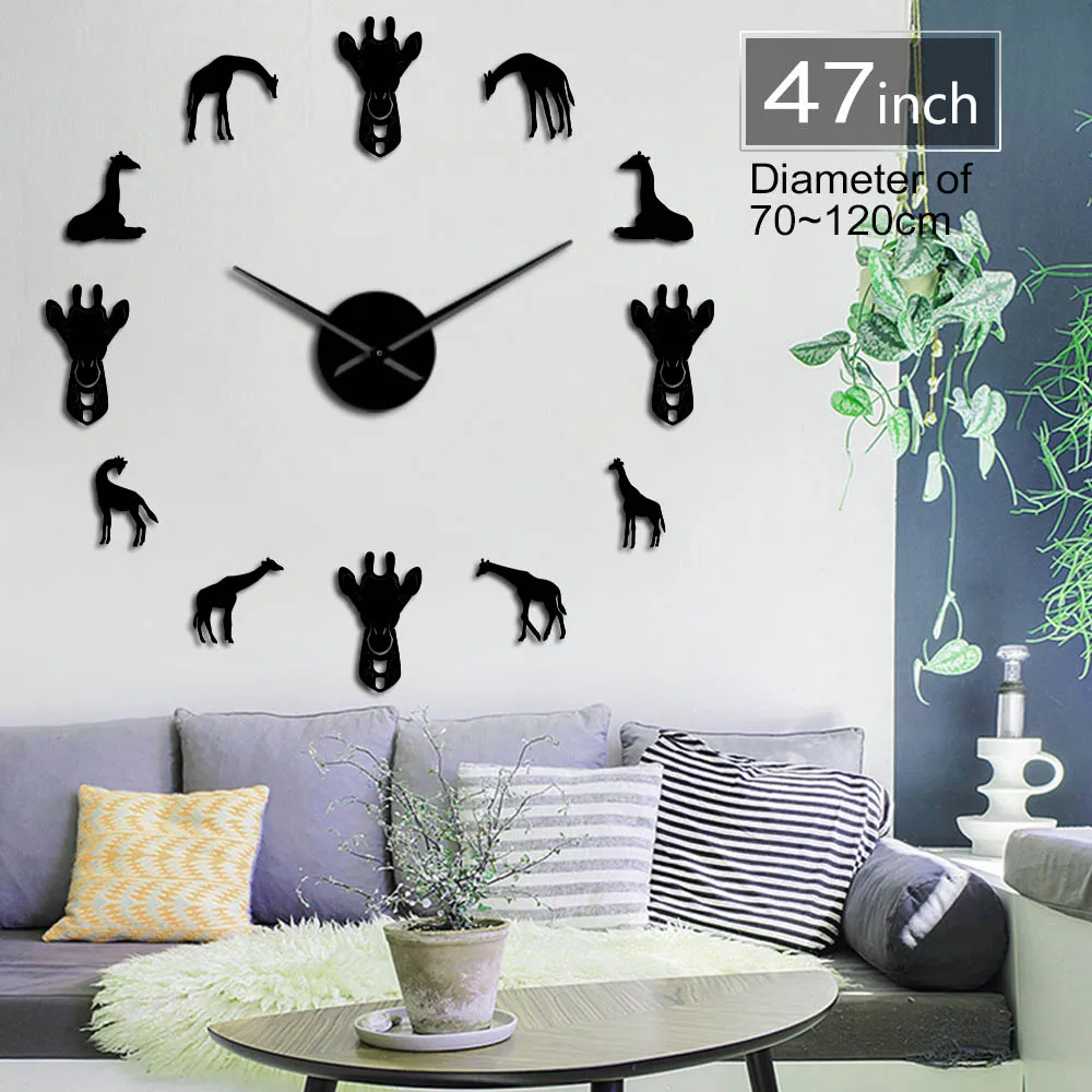 Олень жираф животные силуэт наклейки на стену олень лицо DIY настенные