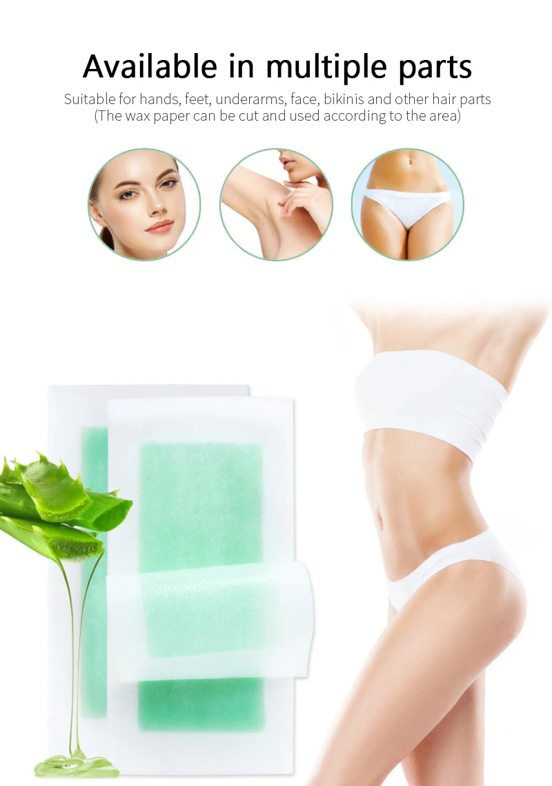 

LIDDY 40pcs Hair Removal Wax Strips Roll Underarm Wax Strip Paper Beauty Tool Leg Body Facial Hair Women Men Wax Paper