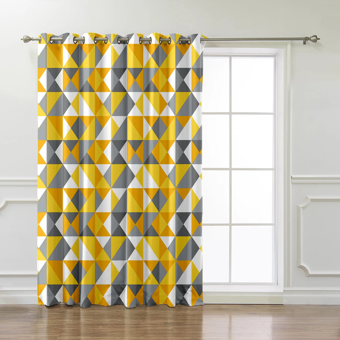 Геометрическая треугольная занавеска с мозаичным рисунком для комнаты s-Valance