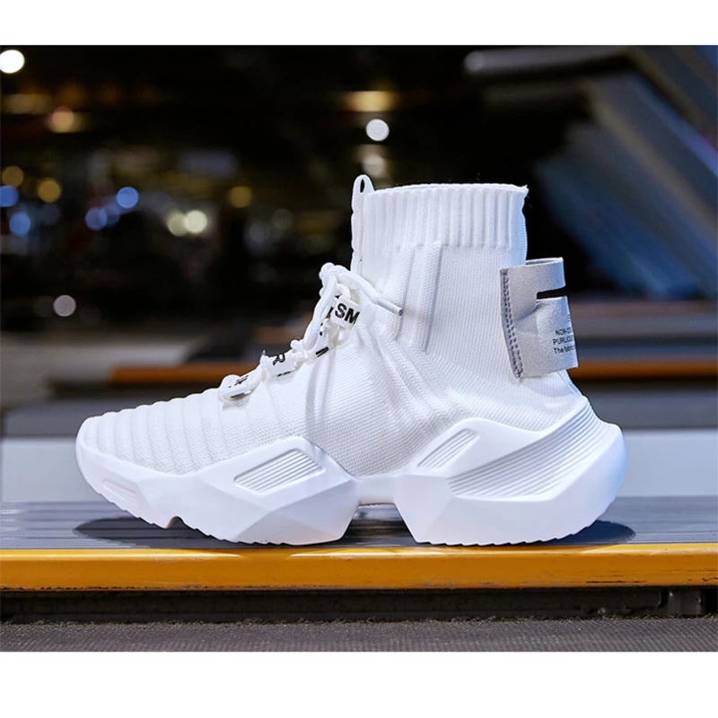 Кроссовки женские высокие на массивной подошве дизайнерская повседневная