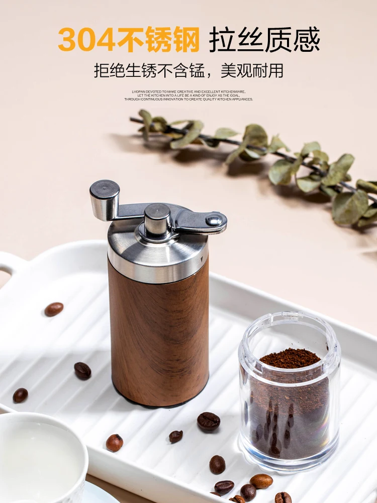 値段 ステンレス鋼のコーヒーグラインダー機高品質ポータブルコーヒー豆ハンドマニュアル手作りコーヒーグラインダーコーヒーツールDA60YM
