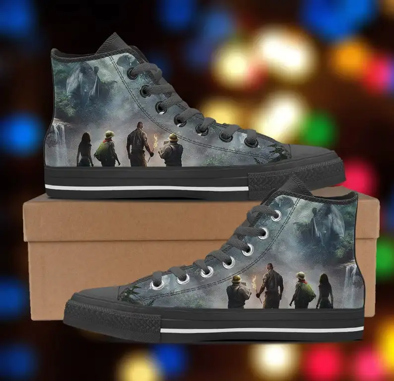 

Jumanji shoes, Men's Casual Shoes Fashion Hot Cool Cartoon Customized Print Picture Canvas Light Couple's Comfortable Shoes