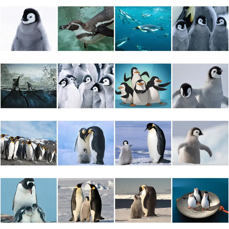 

Diy Diamond Decoration Painting Cartoon Animal Cute Penguin Square Diamond Round Diamond Customizable Wall Art Decoration