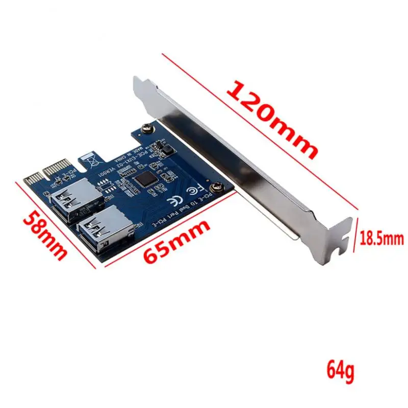 PCI-E 1 turn 2 PCI Express 1X Слоты Райзер карта Mini ITX поворотный внешний 3 слота адаптер PCIe