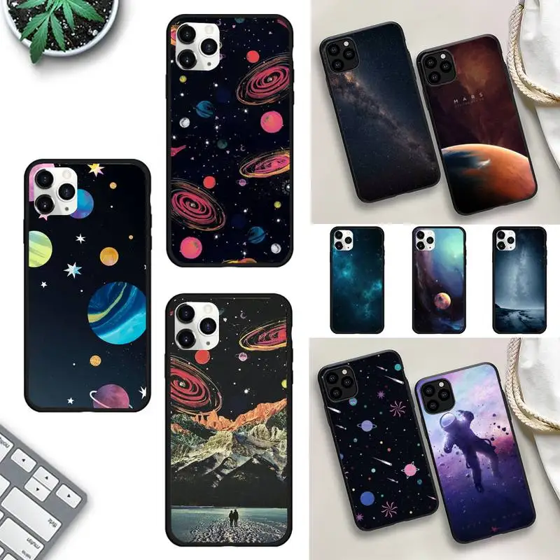 

Star Space Phone Case For iPhone 13 11 8 7 6 6S Plus X XS MAX 5 5S SE 2020 XR 11 pro Funda capa