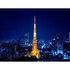 Алмазная 5D живопись сделай сам, пейзаж города, Япония, Токио, алмазная вышивка, Набор для вышивки крестиком, искусство, мозаика, вышивка, украшение для дома, подарок