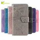 Для Xiaomi Redmi Примечание 10 Pro Чехол-бумажник с откидной крышкой для Redmi Note 10 S Note 10 S 4G 5G крышка 3D бабочками Etui