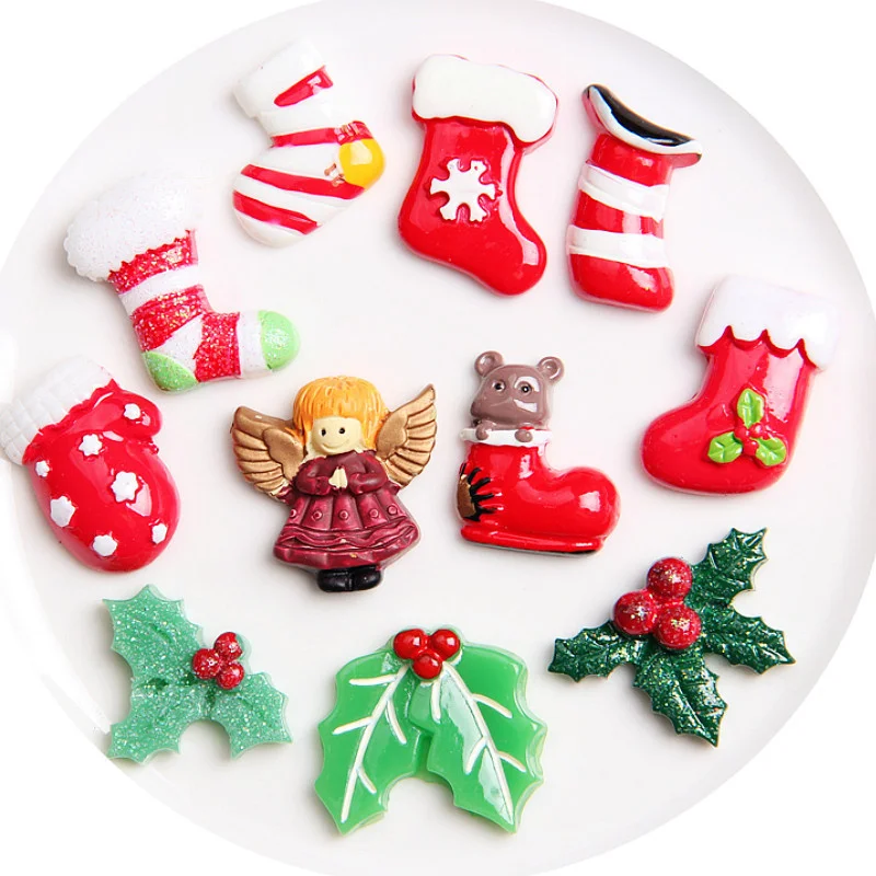 

New Year Christmas Decorations Refrigerator Stickers Santa Claus Series Household Appliances Dishwasher Iron Products 3D Magnets