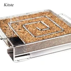 Kitste коробочка для барбекю, генератор холодного дыма, решетка из нержавеющей стали, уличная корзина для курения, сетка для барбекю, инструмент для барбекю