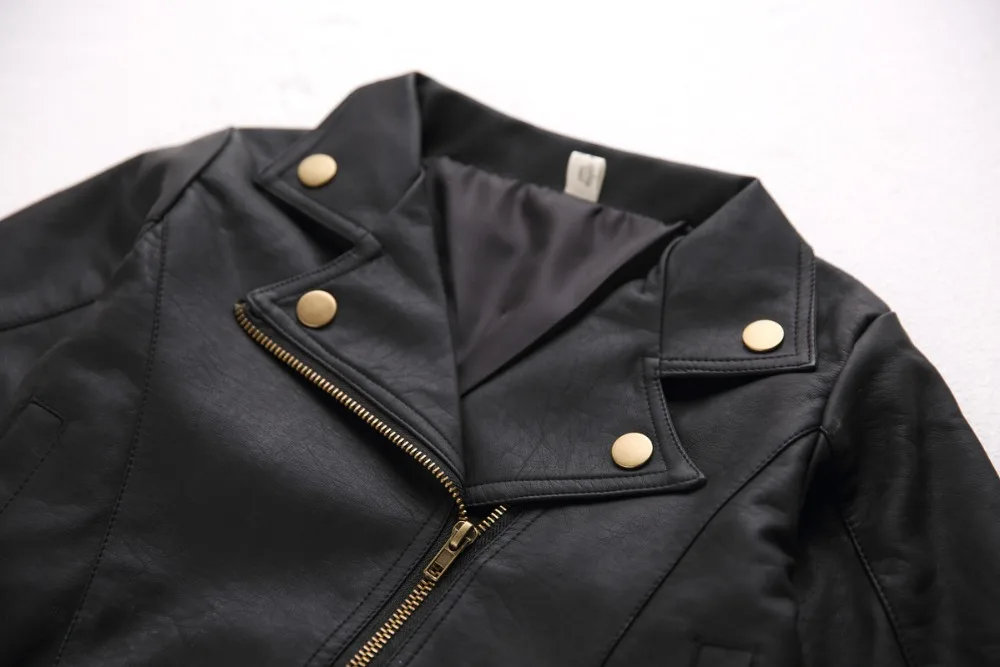 Cappotto per bambino e bambina giacca calda in Pelle cappotto autunno e inverno nella versione coreana per bambini della gi