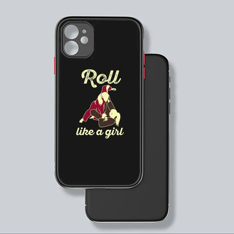 

BJJ Brazilian Jiu Jitsu Phone Case For iphone 12 11 8 7 plus mini x xs xr pro max matte transparent cover