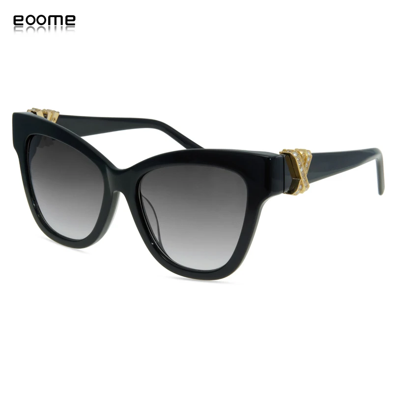 Женские солнцезащитные очки eome, солнцезащитные очки кошачий глаз больших размеров, новая мода 2020, дизайнерские солнцезащитные очки, беспла...