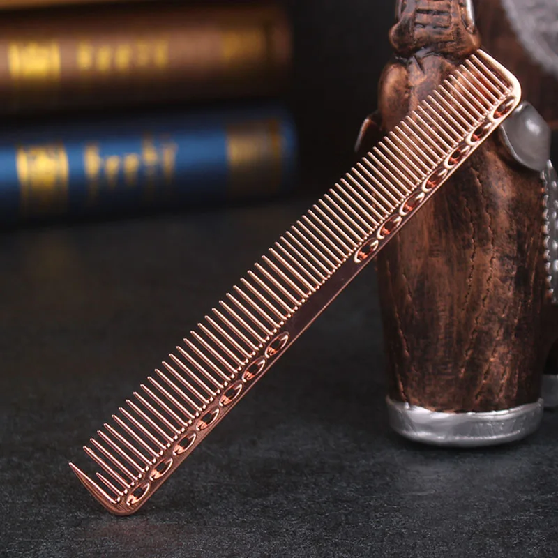 Профессиональный алюминиевый расческа для волос Антистатическая Расческа