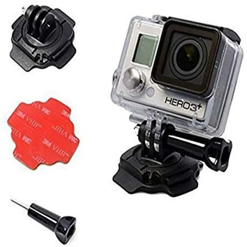 Крепление для шлема Gopro Hero 7 6 5 вращение на 360 градусов винт 4/3 +/3/2/1 3 м клейкая