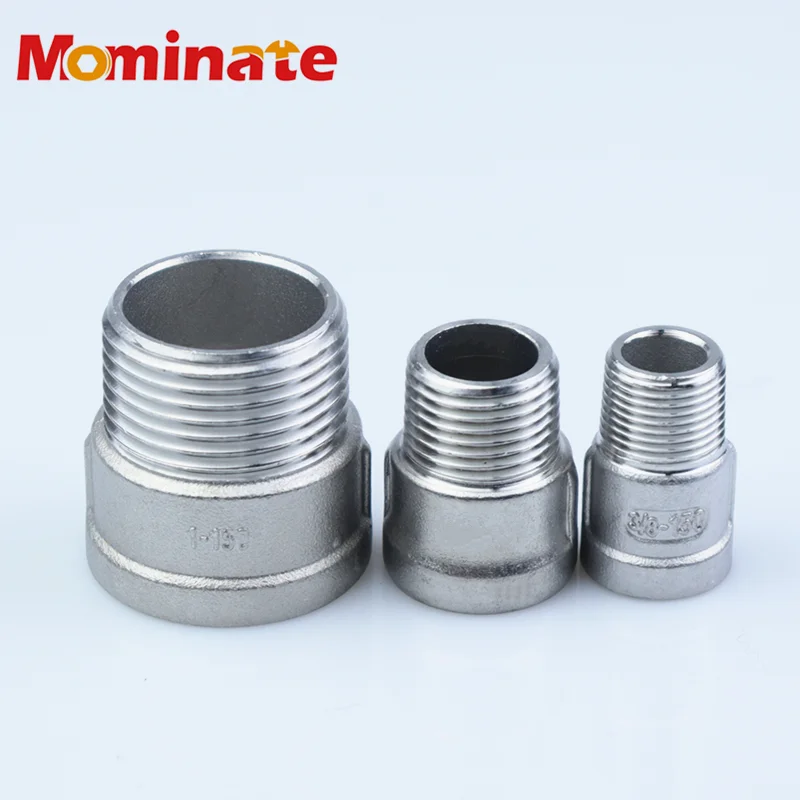 Dn8 Dn15 Dn20 Dn25 304 Трубопроводная арматура из нержавеющей стали 3/8" 1/2" 3/4" 1" 1-1/4" 1-1/2" Резьбовое соединение BSP от мужской к женской трубке.