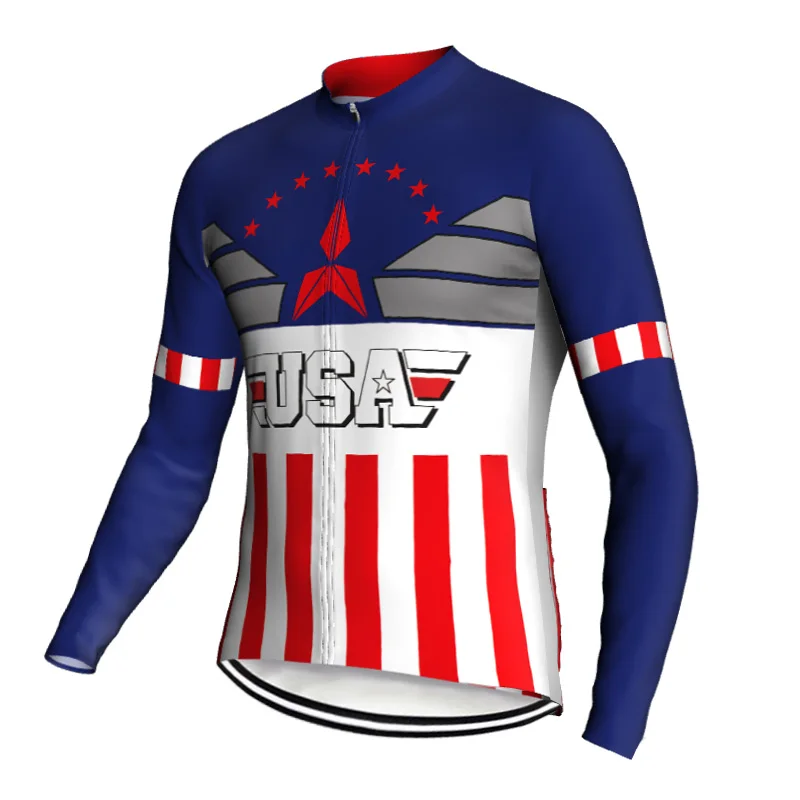 Велоспорт США Джерси велосипед MTB Pro команда одежда куртка дышащий спортивный топ