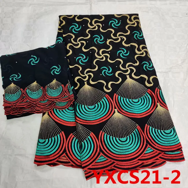 

African Lace Fabric Swiss Voile Lace cotton set New Bazin Riche Getzner Fabric Embroidery with French Tulle Net Lace set