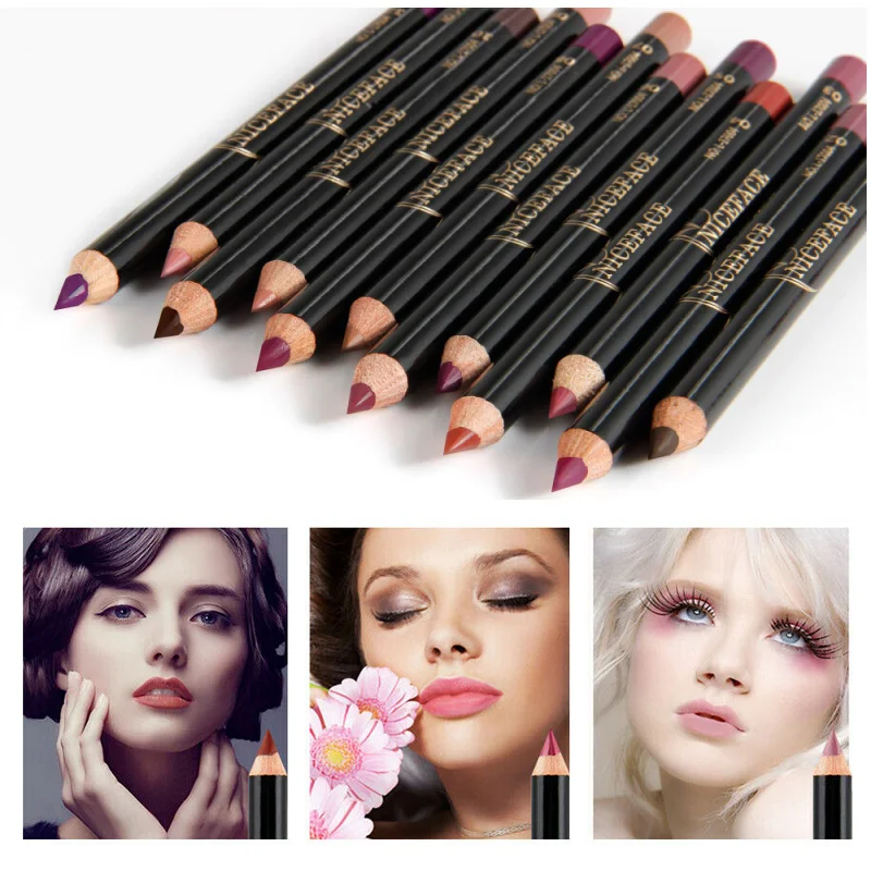 Модный матовый карандаш для губ губная помада долговечные пигменты