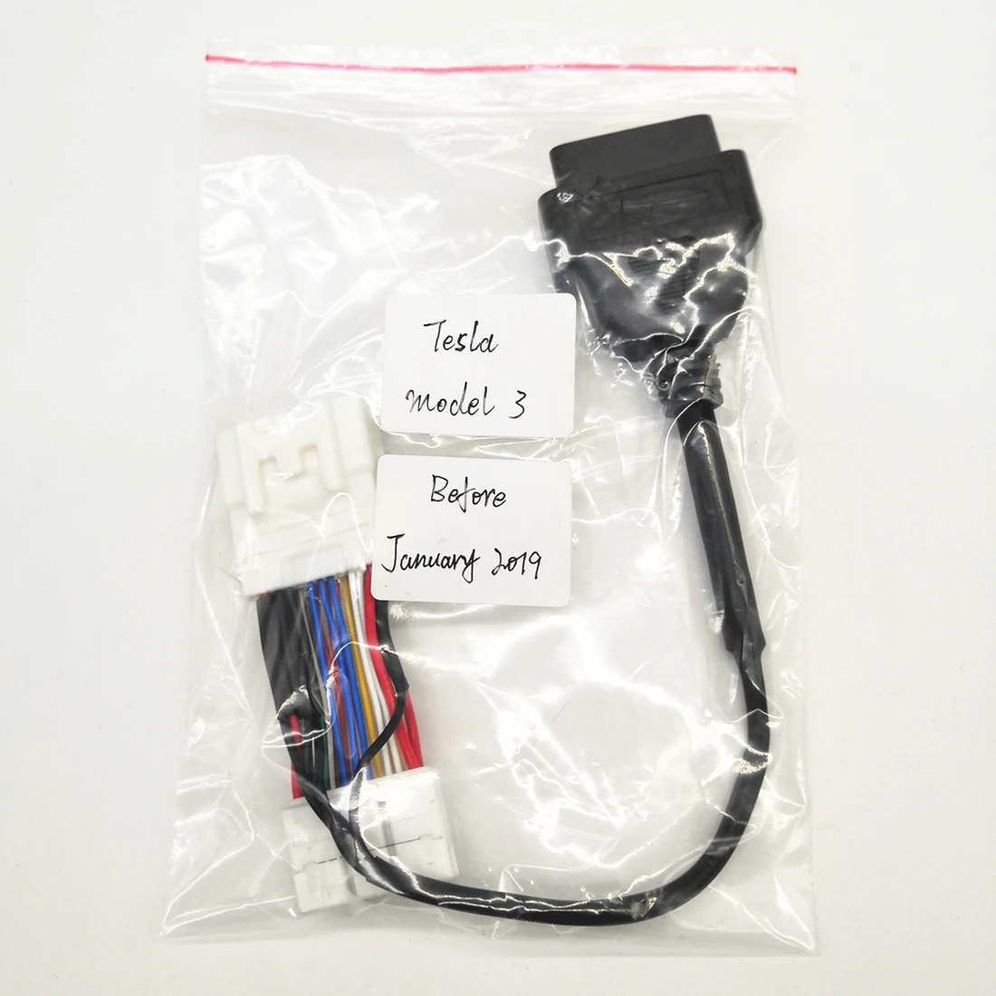 20 Pin Male Female Connector Before January 2019 Tesla Model 3 OBD II Diagnostic Harness Electric Cable 6098-5622/6098-5613