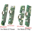 Разъем док-станции USB Зарядное устройство зарядки Порты и разъёмы микрофон с гибким кабелем для Moto G5 G6 играть G7 Мощность