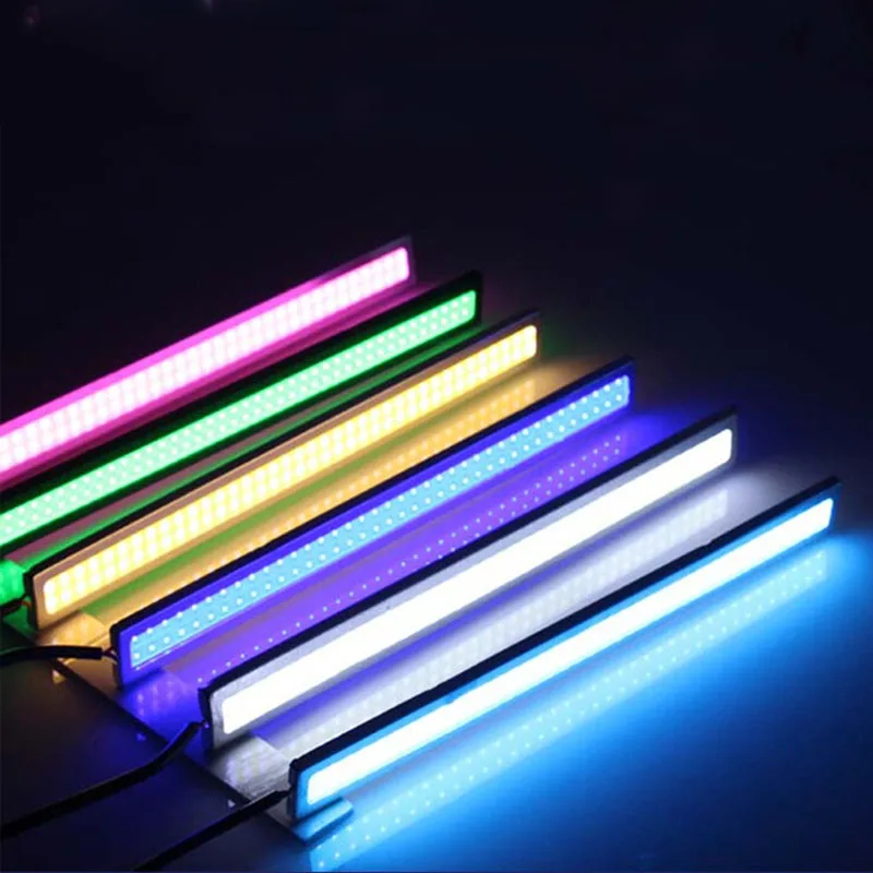 20 шт. 17 см 12V COB светодиодный DRL Вождения Габаритные огни полосы Водонепроницаемый
