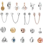 Лидер продаж, классический зажим в виде короны из стерлингового серебра 925 пробы, подходят для оригинального браслета Pandora, ювелирные изделия, сделай сам, подарок