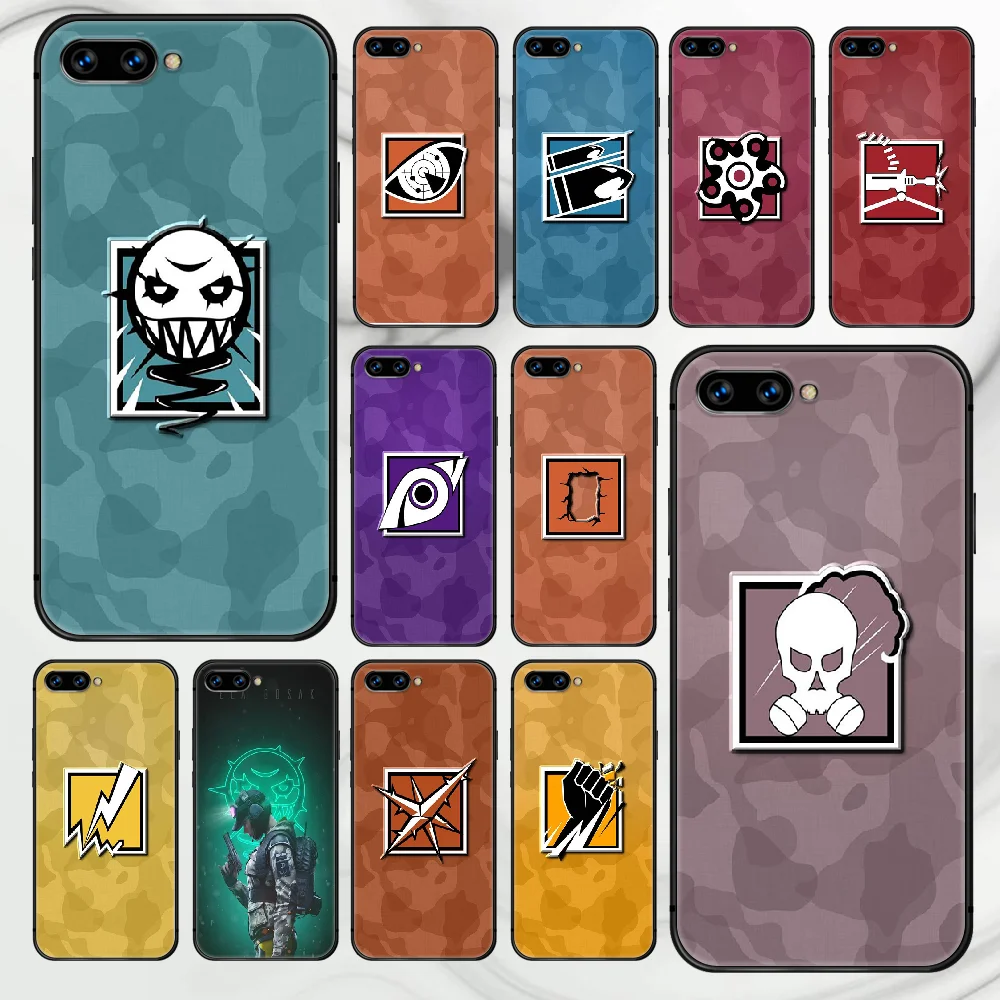 

Rainbow Six Siege Phone Case Cover Hull For HUAWEI honor 7a 8 8s 8a 8x 9 9x 10 20 i Lite Pro black Etui Fashion Shell Silicone
