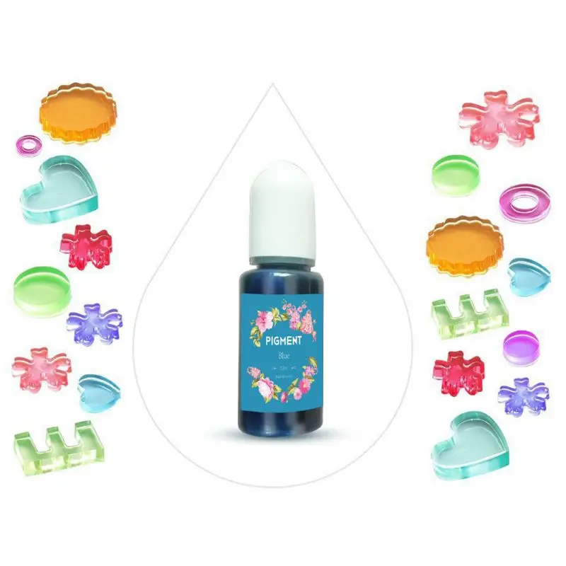 

24 Colors Epoxy Pigment Translucent Liquid Resin Colorant for Resin Jewelry DIY C5AB
