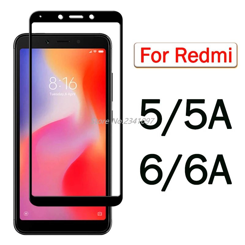 

Ksiomi 6 A Защитное стекло для Xiaomi Redmi 5A 6A защита экрана на Redmi6A Redmi6 A6 A5 полное покрытие Закаленное стекло Защитная пленка