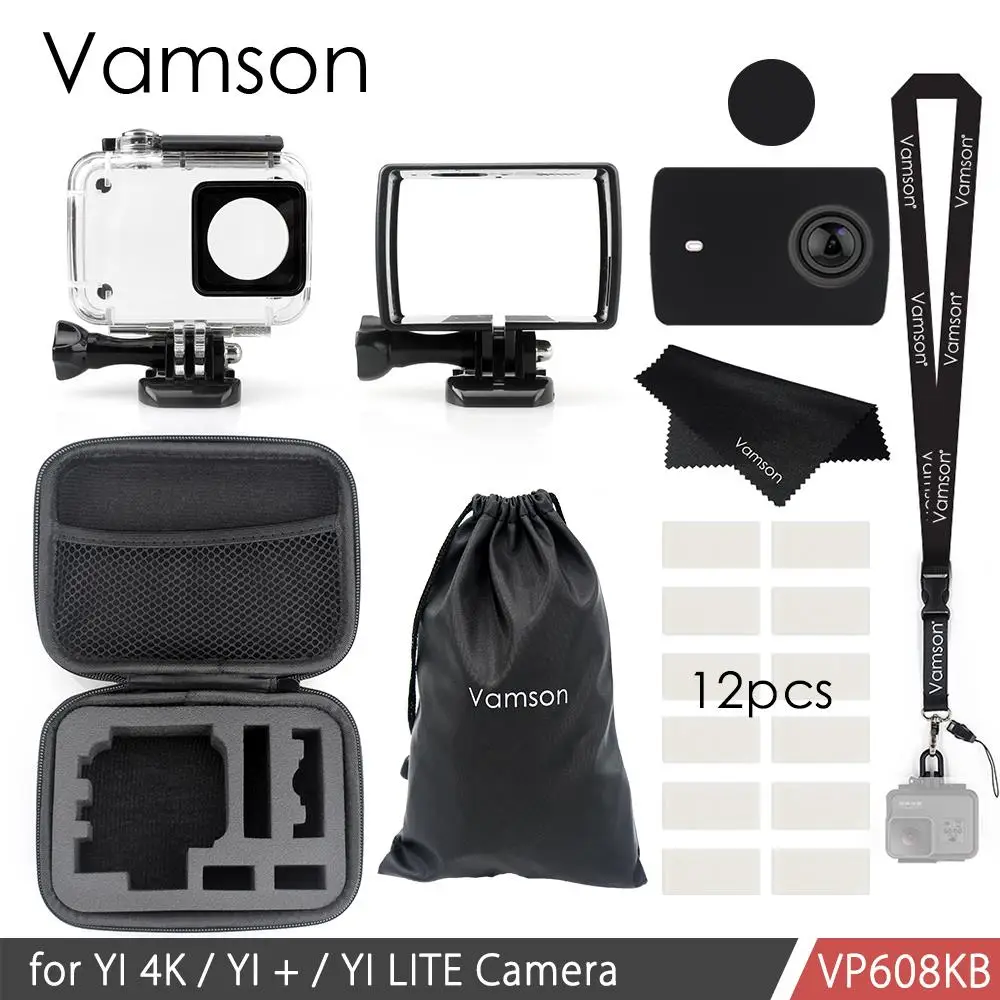 Комплект аксессуаров Vamson для Xiaomi yi 4K xiaom 2 xiaomi 1 комплект крепление с текстурой в