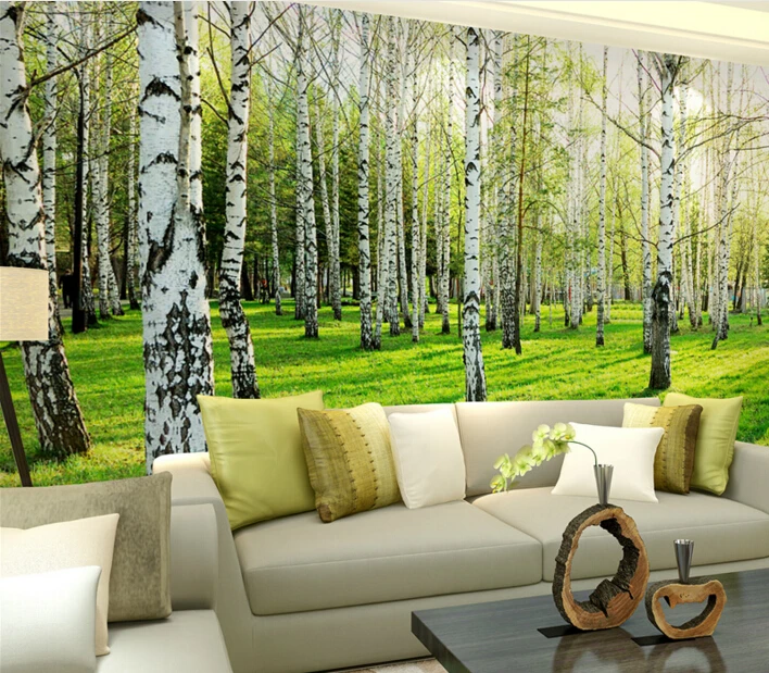 custom wall mural Modern high quality wallpaper 3d living room TV backdrop Landscape Tree photo paper | Обустройство дома