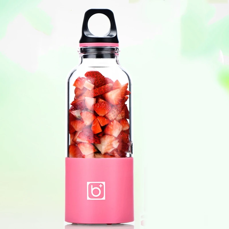 

500Ml 2 Blade Portable Blender Juicer Machine Mixer Electric Mini USB Food Processor Juicer Smoothie Blender Cup