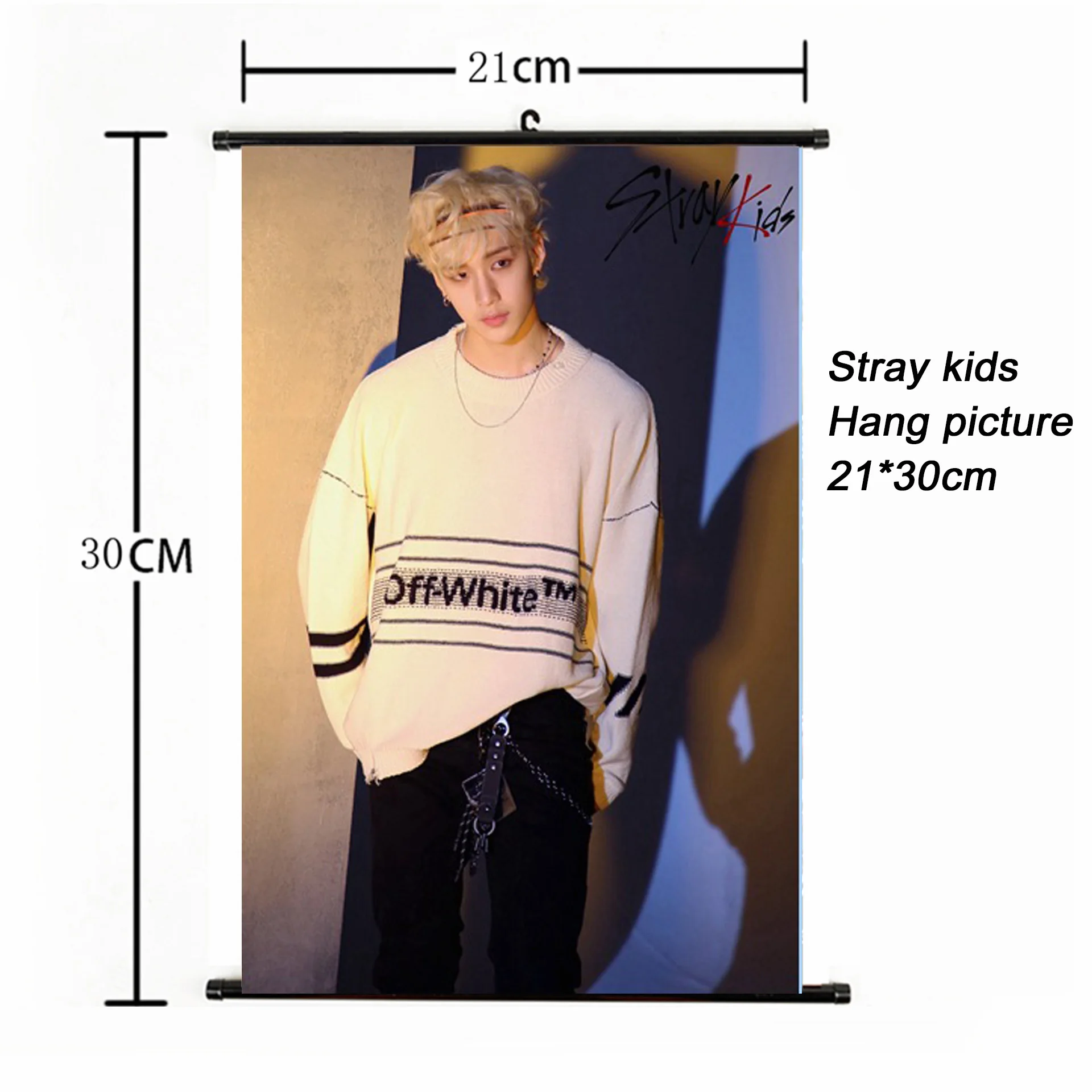 SKD00863 Модный Kpop Stray Kids Hang paintng 21*30 см постер stray kids signature желтая древесина альбом Фотокарта плакат вентиляторы коллекция - Цвет: SKD00863