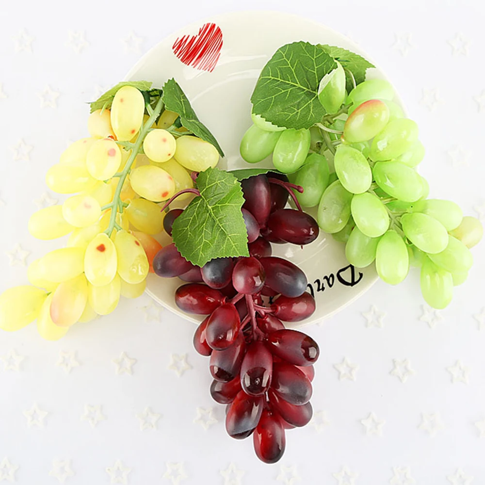 

3 color Simulation Fruit Grape Model Ornaments Hotel Home Decoration Window Display Photography Props 2020