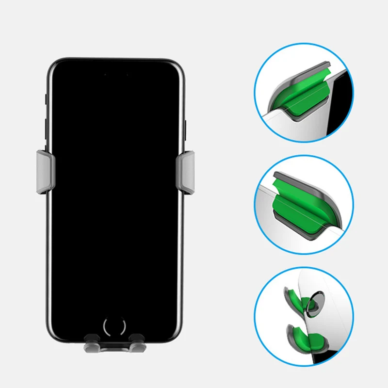 Car Gravity Cell Phone Mount Wireless Charger Air Vent Clip Smartphone Bracket Support Fast Charge NJ88 | Автомобили и мотоциклы
