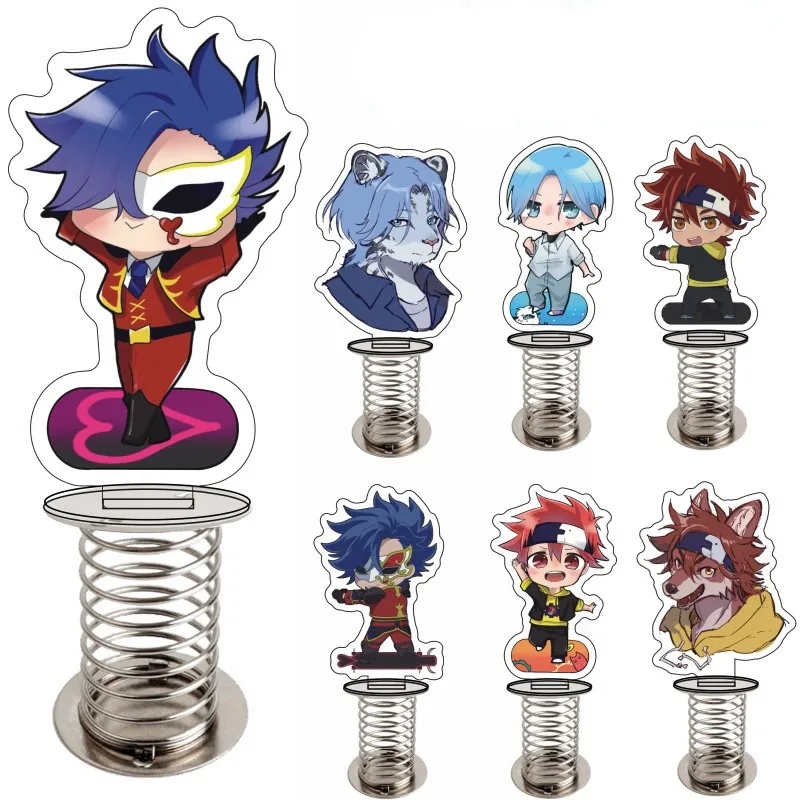 

2021 Hot Anime Sk8 The Infinity Acrylic Spring Shake Stand For Students MIYA REKI Langa JOE Cherry Blossom Keychain Cosplay Gift