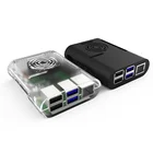 Чехол для Raspberry Pi 4, пластиковый защитный чехол для Raspberry Pi 4 черного и прозрачного цвета