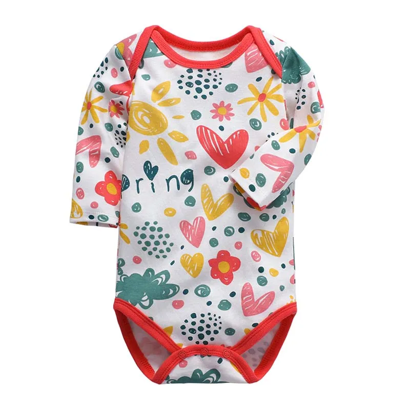 Newborn Bodysuit Baby Babies Bebes Clothes Long Sleeve Cotton Printing Infant Clothing 1pcs 0-24 Months