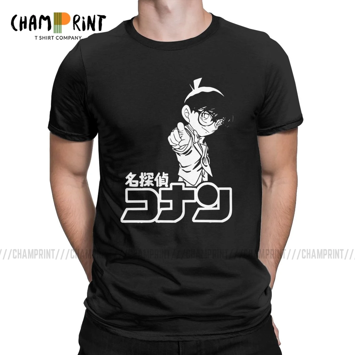 

Футболки Detective Conan для мужчин, Edogawa, японское аниме, хипстерские хлопковые футболки с круглым вырезом, женские топы с идеей подарка