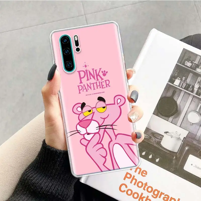 pink panther phone case for huawei p30 p20 p40 p50 p10 mate 40 30 10 20 lite pro silicone soft shell coque cover fundas house free global shipping