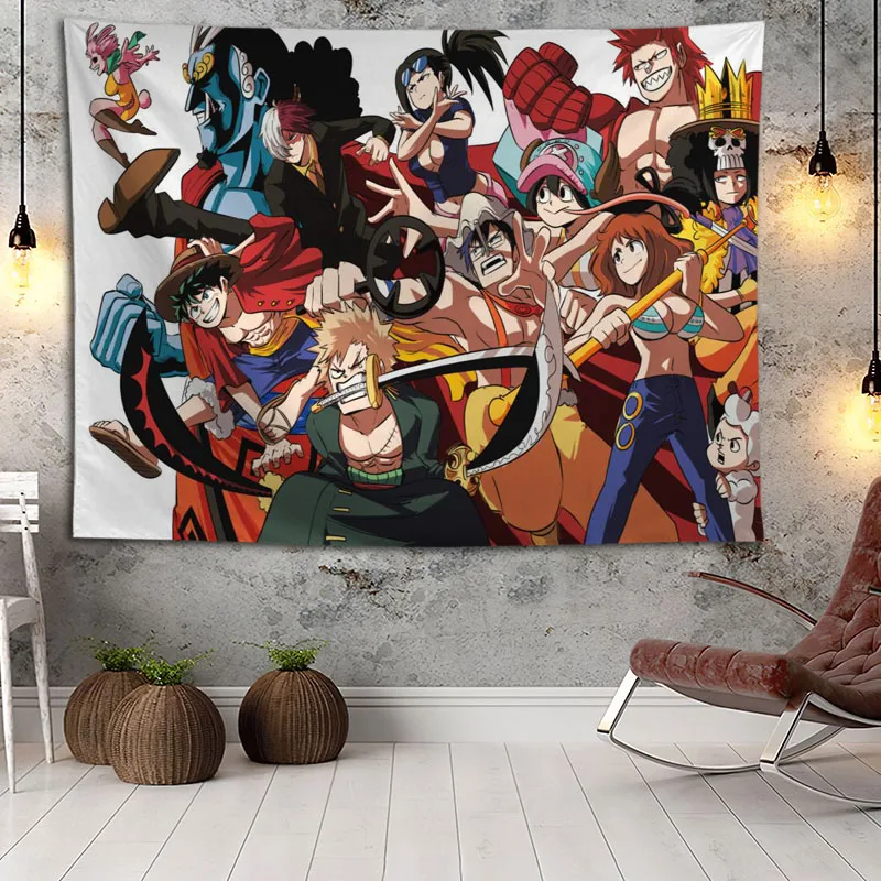 

Лидер продаж, декоративный гобелен на заказ «Моя геройская Академия», декоративный гобелен разных размеров, настенный подвесной декор, нас...