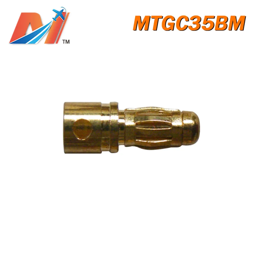 Maytech распродажа (1 шт.) 3 5 мм Золотой Разъем Наклонный Тип Мужской|Силовая