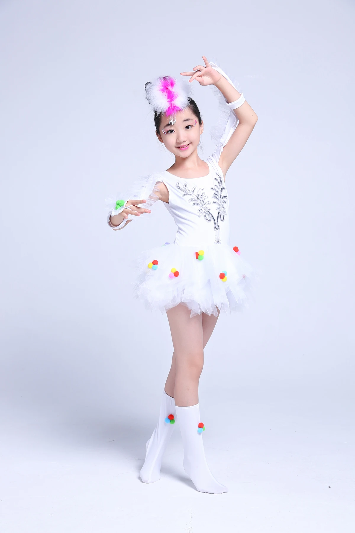 Детские животные цыплята также сумасшедшие костюмы Детский Лебедь шоу одежда